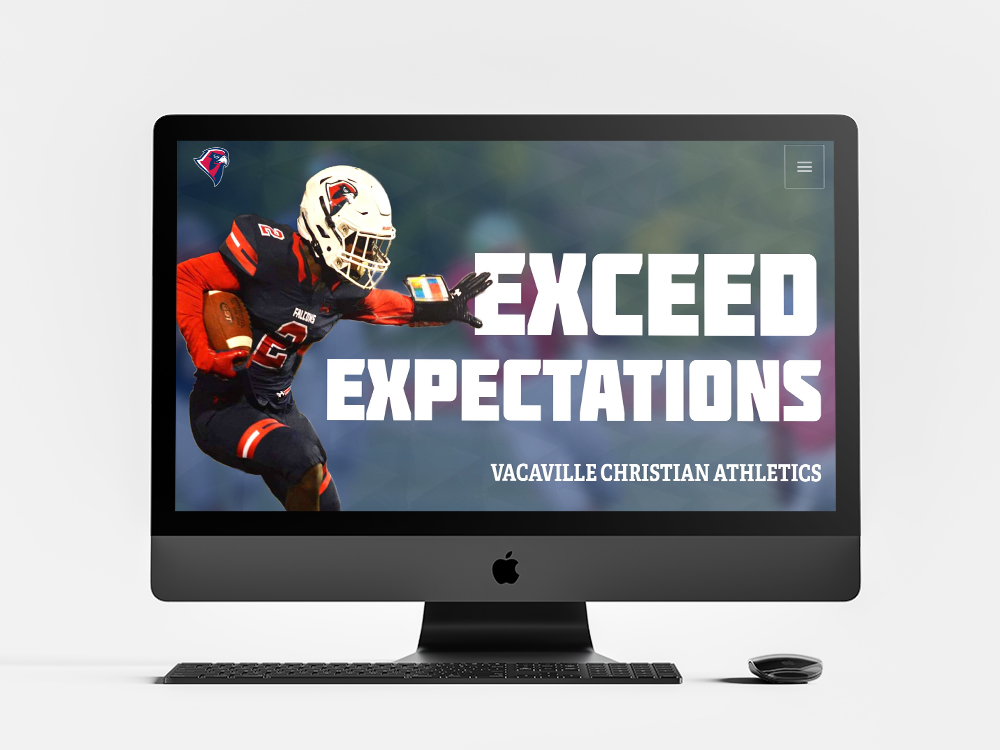 Vacaville Christian Schools Website Mockup