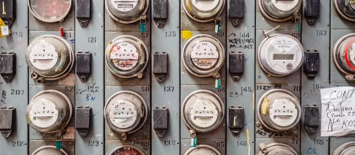 power meters next to each other